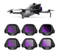 K&F CONCEPT Set di 6 Filtri ND Compatibile con DJI Mini 5 Pro (ND4/ND8/ND16/ND32/ND64/ND1000) - Filtri Densità Neutra per Obiettivo Drone, Vetro Ottico HD Multi-Rivestito con Montatura in Plastica