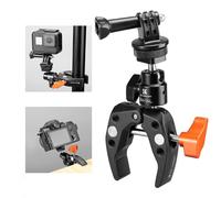 K&F CONCEPT Super Clamp con Testa a Sfera 360° e Adattatore Action Cam