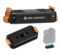 K&F CONCEPT Supporto Magnetico a Sgancio Rapido Compatibile con Action Camera DJI Osmo Action 6/Osmo Nano, Base di Estensione in Lega di Alluminio con Foro per Vite 1/4" per Treppiedi, Asta per Selfie