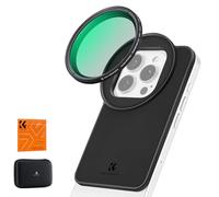 K&F CONCEPT Supporto Magnetico+Filtro ND2-32 67Mm Per iPhone 6,1 / 6,3 Pols | Compatibile Con iPhone 16/15/14/13/12, iPhone 16/15/14/13/12 Pro, Adattatore Filettato In Vetro Ottico Rivestito Nano -FA201