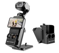 K&F CONCEPT Supporto Magnetico per DJI OSMO Pocket 3, Adattatore per Accessori, Supporto per Custodia a Ventosa con Magnete su Scrivania, Superficie Verticale, Impugnatura Regolabile a 180°, Nero