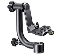 K&F Concept Testa a Sfera, 360 Gradi Gimbal Impugnatura Panoramica per Treppiedi con Piastra a Sgancio Rapido 1/4” e Livella a Bolla per Fotocamere
