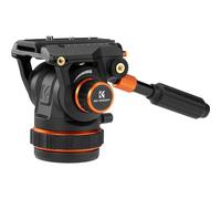 K&F Concept Testa Idraulica per Treppiede BV60, Testa Fluida per Videocamera con Panoramico a 360° e Piastra a Sgancio Rapido Doppia Modalità, Compatibile con Fotocamera Reflex, Carico Massimo di 10kg