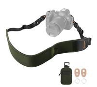 K&F CONCEPT Tracolle per macchine fotografiche, tracolla regolabile per la fotocamera con tasca con cerniera per batteria/schede SD