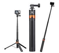 K&F CONCEPT Treppiede e Selfie Stick telescopico 2 in 1, 142 cm | Compatibile con DJI Osmo Action 6/5 Pro/4/3, GoPro Hero 13-8, palo base portatile per action cam,JF-106M