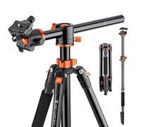 K&F Concept Treppiede per Fotocamera 185cm, Treppiedi Video Professionale con Colonna Centrale, Cavalletto in alluminio con Testa a Sfera 360° e Piastra a Sgancio Rapido, Monopiede Rimovibile (S211)