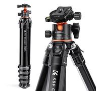 K&F Concept Treppiede per Fotocamera 176cm, Cavalletto Fotografico in Alluminio, Tripod da Viaggio con Testa a Sfera a 360° BH-36L, Compatibile con Canon Nikon Sony DSLR Reflex, Carico Massima 15kg