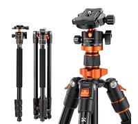 K&F Concept Treppiede per Fotocamera, S210 Treppiedi Fotocamera Portatible con Monopiede, Testa a Sfera Panoramica, 1/4” Piastra Sgancio Rapido per Videocamere DSLR