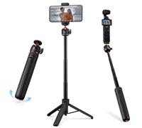 K&F CONCEPT MS71 Treppiede per Smartphone 65cm, Bastone per Selfie con Connettore da 1/4'', Mini Tripod con Apertura Automatica, Compatibile con iPhone/GoPro/DJI Action 5 Pro/Pocket 3 4/Insta 360 X5