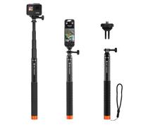 K&F CONCEPT Treppiede Selfie Invisibile 2 in 1 66", Manico Regolabile | Compatibile con Insta360 X6/X5/X4/X3, DJI Pocket 3/4, Action 5Pro/6/4/3, Osmo 360, GoPro, Luna Ultra