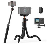 K&F Concept Treppiede Smartphone MS29, Mini Tripod Estensibile con Telecomando Amovibile e Testa a sfera 360°, Treppiedi Octopus con Adattatore per Camera Sportiva, Ideale per iPhone/DSLR/Vlog/Selfie