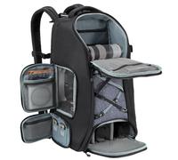 K&F CONCEPT Zaino per fotocamera grande con parapioggia, Zaino macchina fotografica per drone DSLR, obiettivo, laptop fino a 16 pollici, treppiede e accessori
