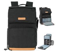 K&F CONCEPT Zaino per fotocamera, 22 litri Borse per fotocamera di grande capacità con copertura antipioggia Scomparto per laptop da 15,6" per Macchina fotografica Obiettivo Droni