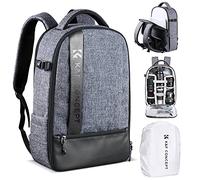 K&F Concept Zaino per Fotocamera Professionale, Borsa Fotocamera Impermeabile, Zaino Fotocamera di Grande Capacità