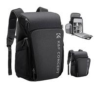 K&F Concept Zaino per fotocamera professionale, borsa impermeabile di grande capacità per fotocamera reflex digitale con scomparto per laptop 16 Pollici