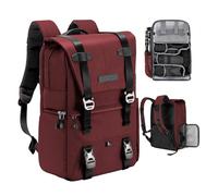 K&F CONCEPT Zaino per Fotocamera Professonale, 20L Borsa Fotocamera Fotografia Portatile, Multifunzionale Zaino Fotografico con Copertura Antipioggia, Scomparto per Laptop da 15.6 Pollici