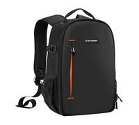 K&F Concept Zaino per fotografica, piccolo zaini per macchina fotografica impermeabile leggero e compatto Borsa per fotocamera con apertura a 180° per fotocamera DSLR SLR 10L