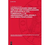K -H Engel A Ra Untersuchungen Über Den Verlauf Der Massenzun (Copertina rigida)