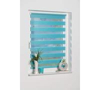 K-home Klemmfix, Tenda a rullo Madrid, Fissaggio a Clip Senza Viti, Blu, 120 x 150 cm