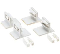 K-home - Set di 4 supporti adesivi per il fissaggio di tende plissettate sul telaio della finestra, 4 x 3 x 2,5 cm