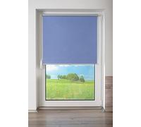 K-home® Tenda a rullo termica, con struttura moderna, tessuto jeans, larghezza 115 x altezza 150 cm
