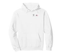 K Iniziale Cuore Monogramma Regalo Felpa con Cappuccio