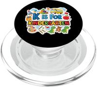 K Is For Kindergarten Ragazzi Ragazze Insegnante Ritorno A Scuola PopSockets PopGrip per MagSafe