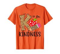 K is for Kindness Orange Anti Bullismo Unity Day Giovani Bambini Maglietta