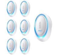 K&J 2025 Upgraded Version Ultrasonic Pest Repeller, Electronic Powerful Mouse Repellent Plug-in Pest Control for Bugs, Mosquito, Roach, Ant, Rodent, Mouse, Rat, Spider, Mice, Cockroach, 6 Packs