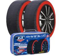 K&K Automotive - Calze da neve per pneumatici, serie Pro per la massima presa, dispositivo di trazione alternativo per camion, SUV, furgoni, auto, kit di emergenza invernale, accessorio per auto,