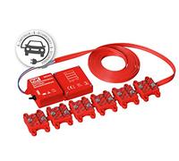 K&K M9300 - Dispositivo di difesa per martore, ad alta tensione (autarardi), funzionamento a batteria, impermeabile, 6 spazzole scorrevoli +/-