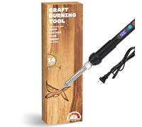 K KERNOWO Kit di strumenti per bruciare il legno per adulti e adolescenti, set di penne per pirografia a temperatura regolabile, 14 punte premium, impugnatura in gomma isolata, per regali fai da te