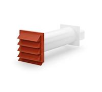 Naber K-Klima-R flow 125 - Cassetta da parete, colore: Rosso mattone