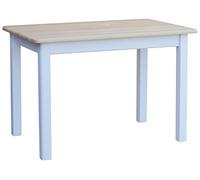 k koma Tavolo da cucina 100 x 60 cm, in legno di pino massiccio, colore bianco,nuovo produttore (pino laccato)
