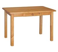 k koma tavolo da pranzo con cassetto, in olmo massiccio, per ristorante (100 x 50 cm)