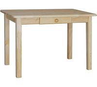 k koma tavolo da pranzo con cassetto, in pino laccato, massiccio, per ristorante (60 x 130 cm)