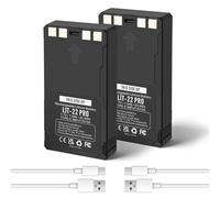 K KYUER 2-Pack LIT-22 Pro Ricaricabile Batteria per Spypoint Cellular Trail Wildlife Camera (Flex-M S G-36 Plus Dark S-Dark) Flex Solar System Telecamera Cellulare Battery con Type-C Cable