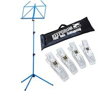 K & M 100/1 Note Supporto + keepdrum Borsa + 4 punti Note, Blu