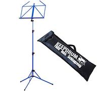 K&M 100/5 - Leggio con custodia Keepdrum, colore: Blu