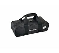 K&M 14303 Sacca per due stand di sassofono - nylon, nero con logo K&M - lunghezza 47 cm con tasche interne