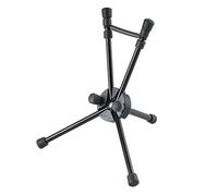 K&M 14355Stand per sassofono Saxxy nero, in alluminio - taglia compatta XXS - hauteur 18,8 cm - trasporto possibile nel baffle