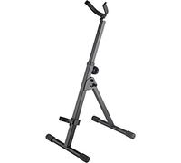 K&M 14415 Stand per sassofono baritono, nero, in acciacio - molto stabile e robusto - altezza variabile fino a 92 cm