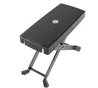 K&M 14670 Poggia piedi nero - regolabile in 6 posizioni con largo supporto -altezza da 119 a 264 mm - in acciaio