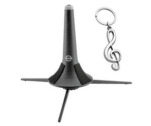 K&M 15210 - Supporto per tromba a 3 piedi + portachiavi keepdrum