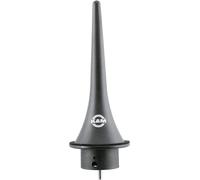 K&M 15224 cono per clarinetto in plastica nera - cono con anello in feltro - per clarinetto in La e Si Bemolle, adattatore incluso
