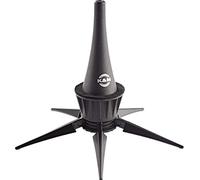 K&M 15229 stand per clarinetto in plastica nera - per clarinetti in Mi Bemolle - cono corto - trasportabile nella campana dello strumento