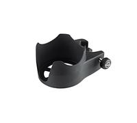 K&M 16027 portabibite in plastica bio, nero - avvitabile su supporto da ø 1,1 a 3 cm