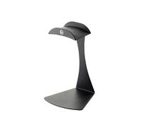 K&M 16075 Supporto per tavolo per cuffie Over Ear - nero - in acciaio - con rivestimento in plastica e silhouette sottile