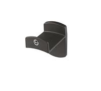 K&M 16312 Supporto da paret per cuffie, nero, in plastica - per cuffie Over Ear, materiale di fissaggio incluso