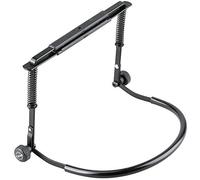 K&M 16416 porta armonica nera, in acciaio, con molla di tensione - adattao per le blue harp - estetico, maneggevole, stabile